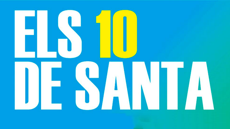 Banner de la carrera Els 10 de Santa