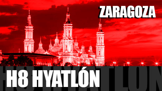 Banner de la carrera H8 Hyatlón Zaragoza